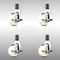 Service Caster 3 Inch 316SS Nylon Wheel Swivel 1-1/2 Inch Expanding Stem Caster Set Brake SCC SCC-SS316EX20S314-NYS-TLB-112-4 - alternate 2